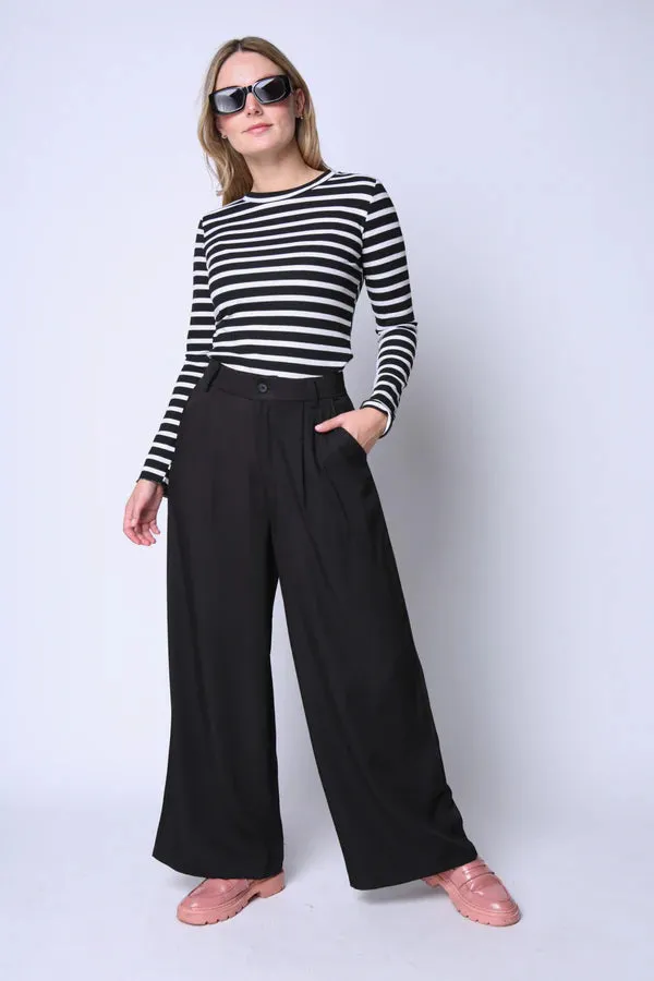 Pantalón Sastrero Dad Negro 379
