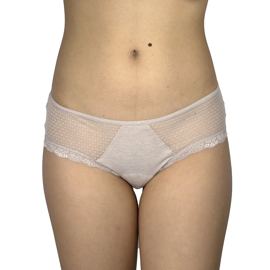 Panty tipo cheeky ribbed con transparencia