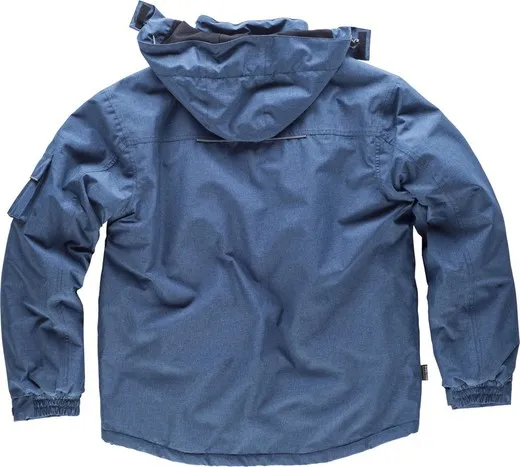 Parka jaspeada con costuras alta visibilidad Azafata