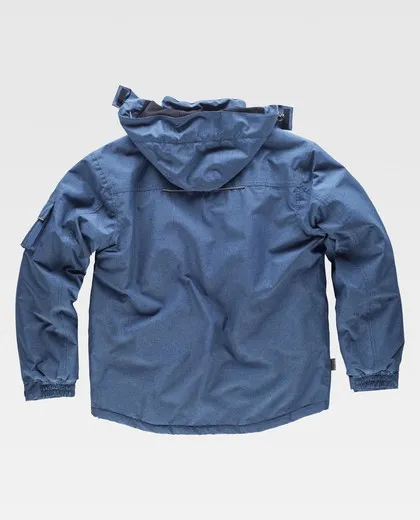 Parka jaspeada con costuras alta visibilidad Azafata