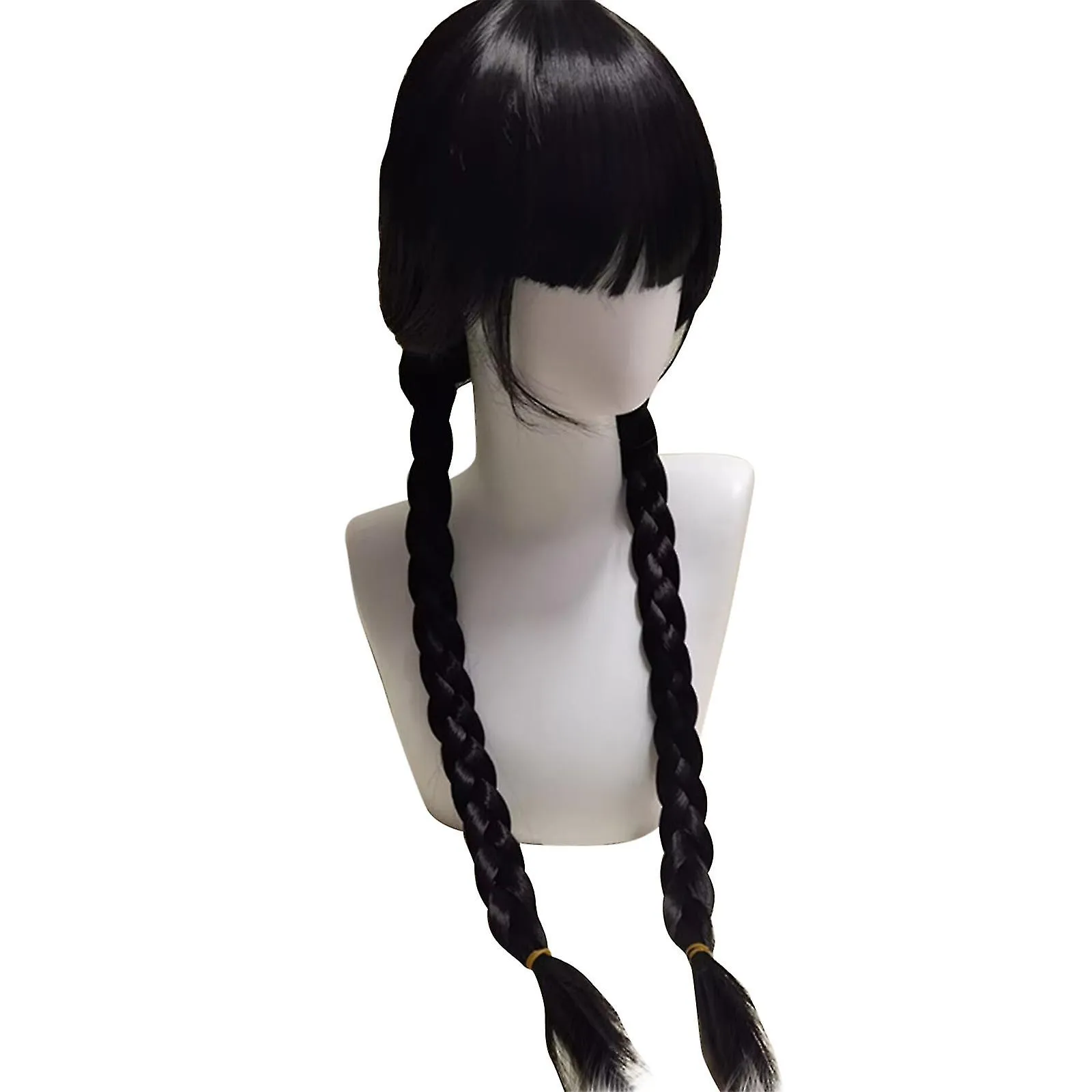 Peluca para niñas miércoles Addams Family Thing Wig, miércoles Merchandise regalos para decoraciones de fiesta de cosplay