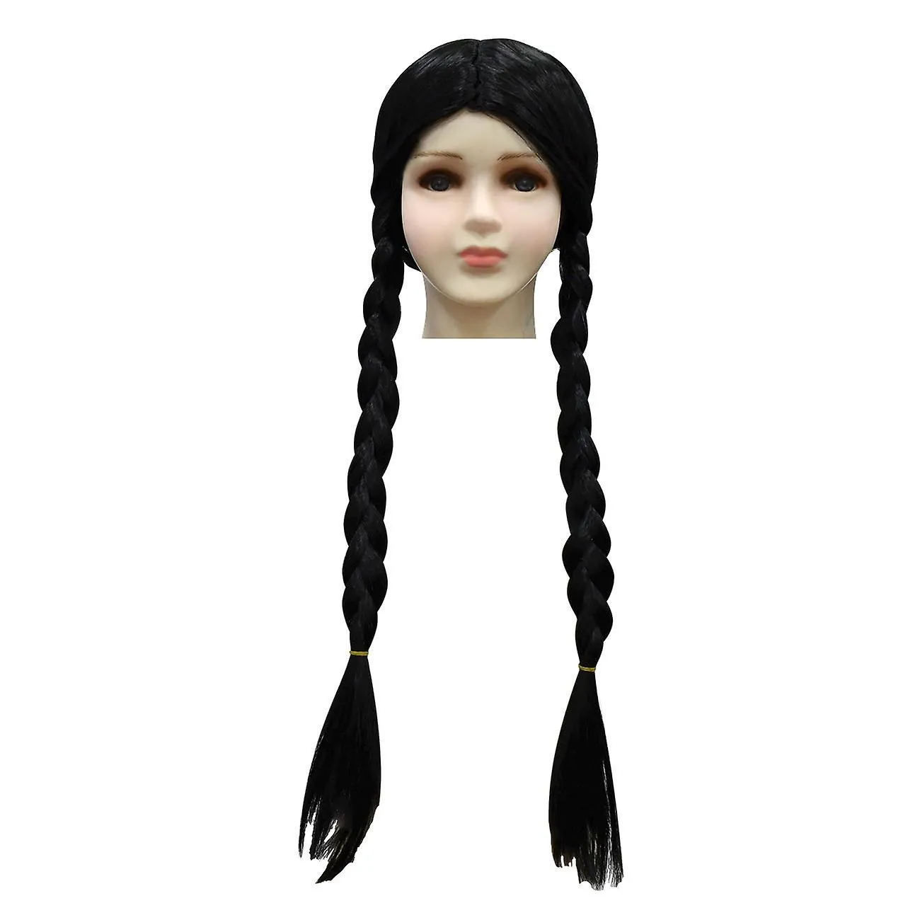 Peluca para niñas miércoles Addams Family Thing Wig, miércoles Merchandise regalos para decoraciones de fiesta de cosplay