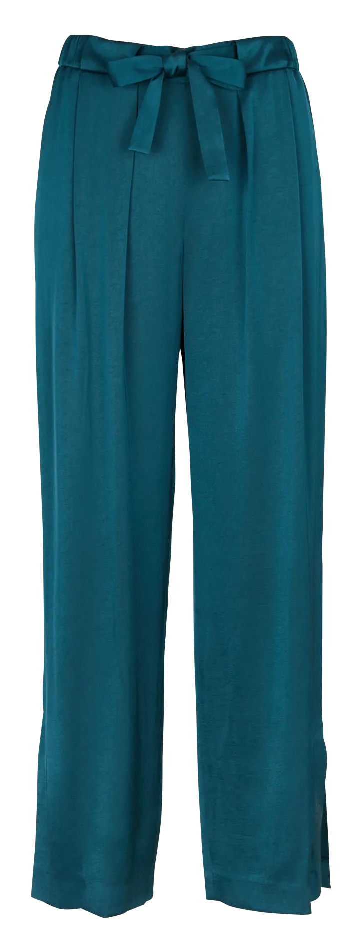 PIANO  PANTALóN RECTO SATINADO EN AZUL