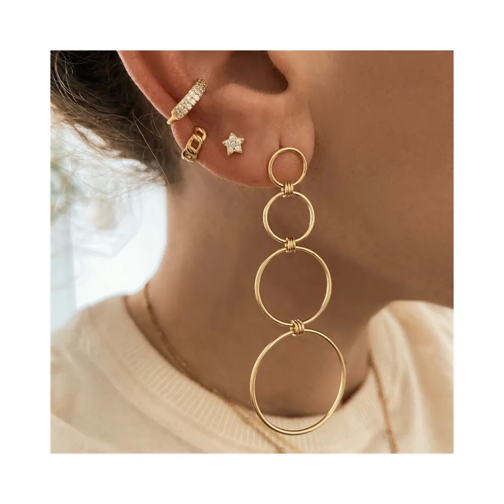 Piercing Mini Star Circonitas Oro