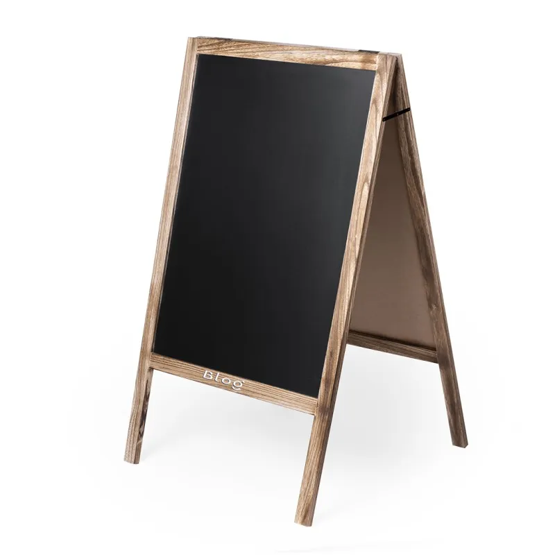 Pizarra de madera publicitaria plegable Leward
