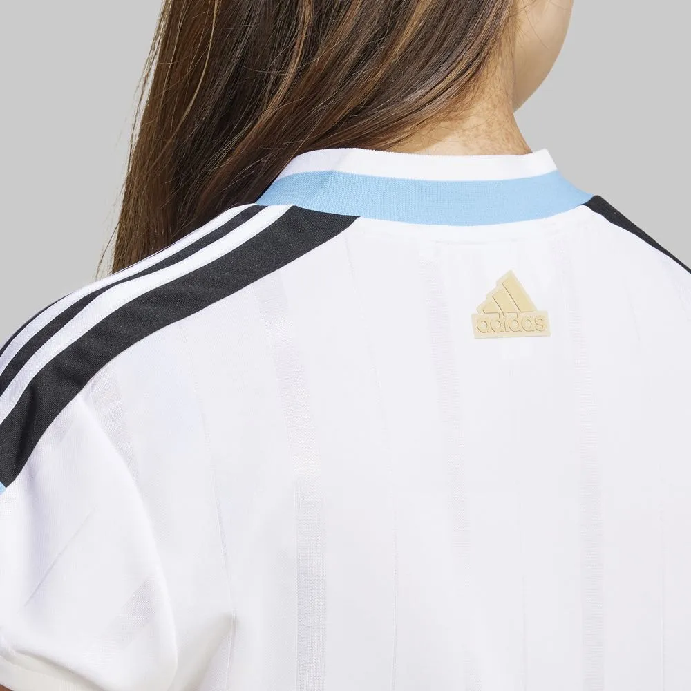 PLAYERA ADIDAS TIRO CUT 3STRIPES CROP MUJER