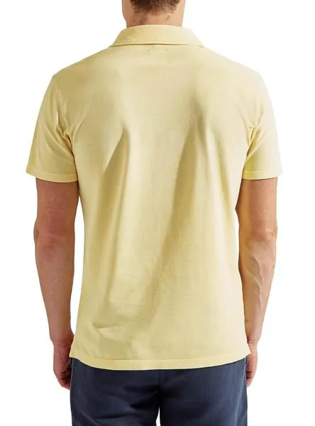 polo hackett dyed amarillo para hombre