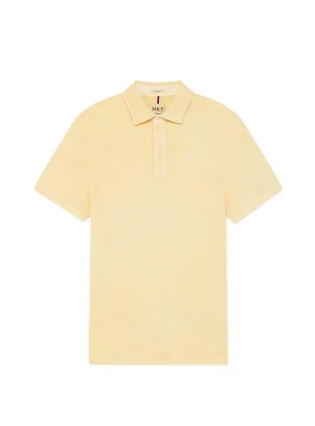 polo hackett dyed amarillo para hombre