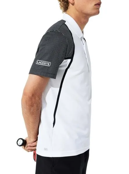 polo lacoste tennis blanco para hombre