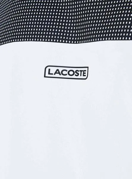 polo lacoste tennis blanco para hombre