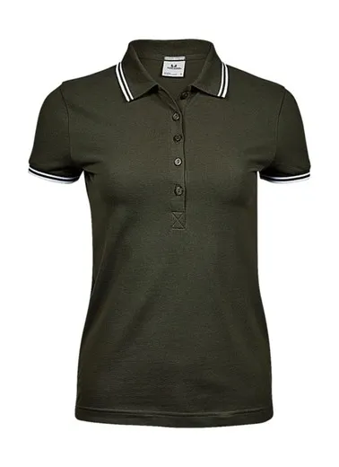 Polo Mujer Luxury Stretch con rayas