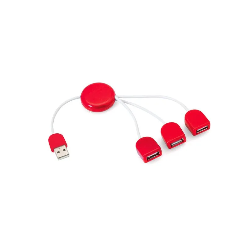 Puerto USB publicitario 2.0 con 3 puertos Pod