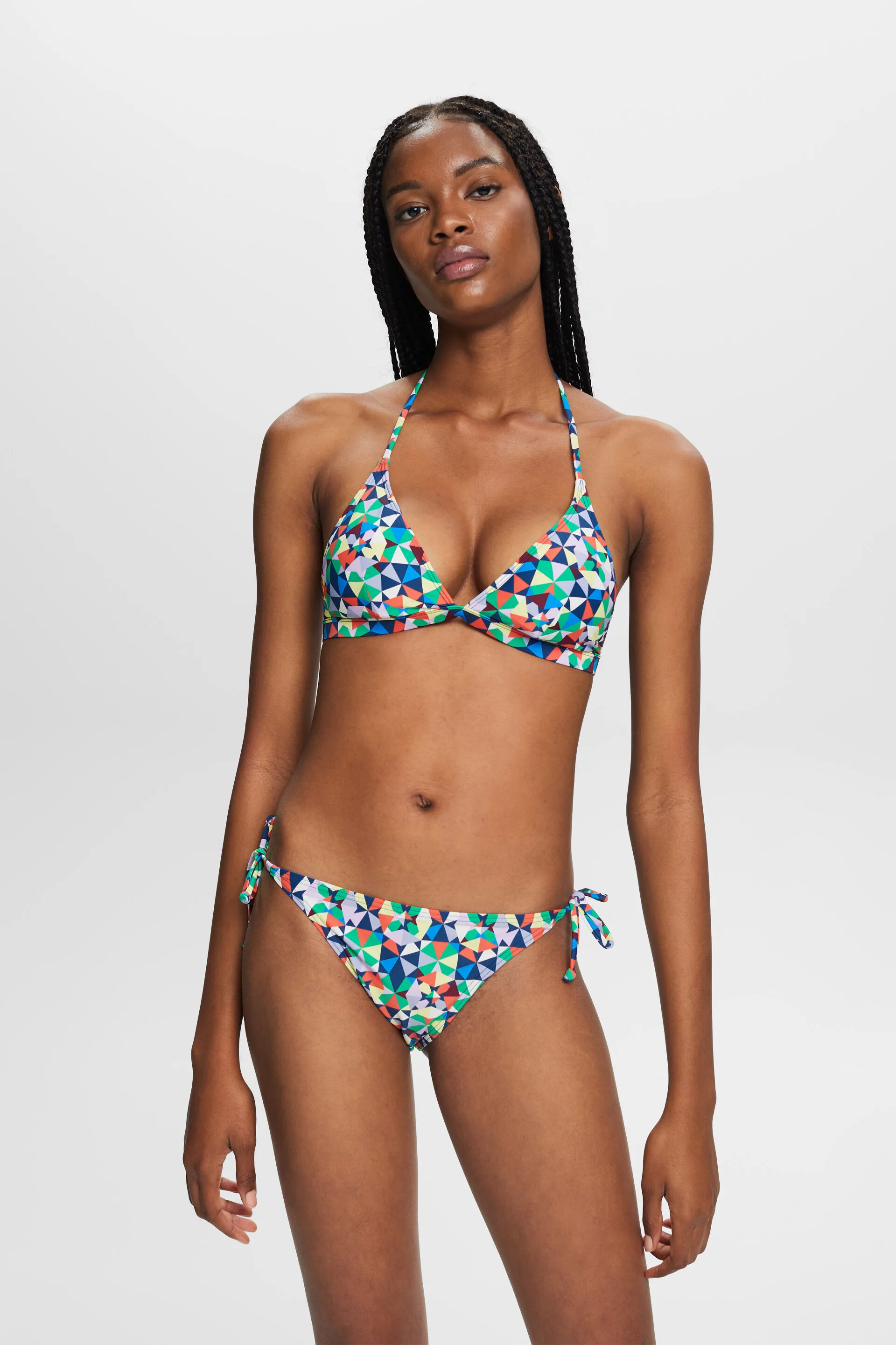 Reciclada: braguita de bikini con lazadas a los lados