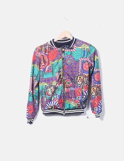Rosalita McGee Bomber multicolor con cremallera