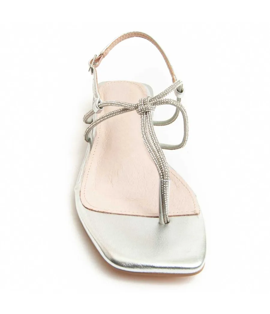 Sandalia Con Tacon Para Mujer.  Montevita  Sandalo2  91744 Plateado