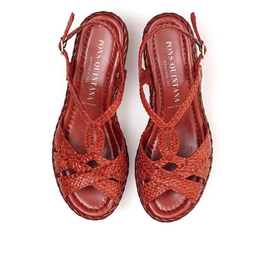 SANDALIA PLATAFORMA PADOVA COGNAC