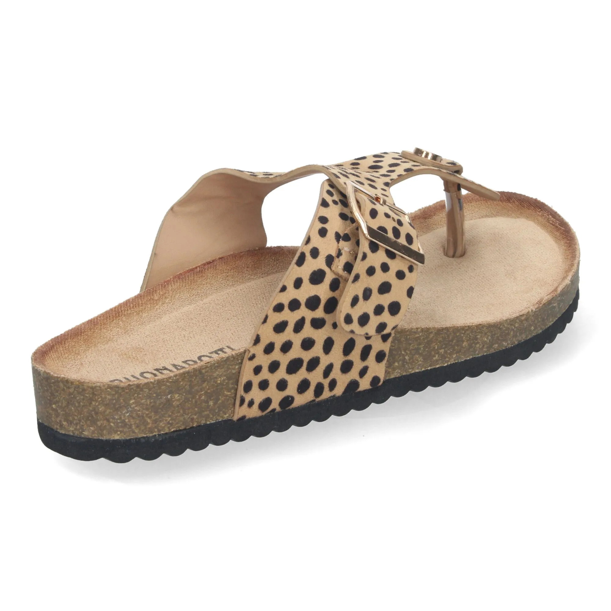 SANDALIAS PLANAS ESTILO ESCLAVA LEOPARDO MUJER 1A1618