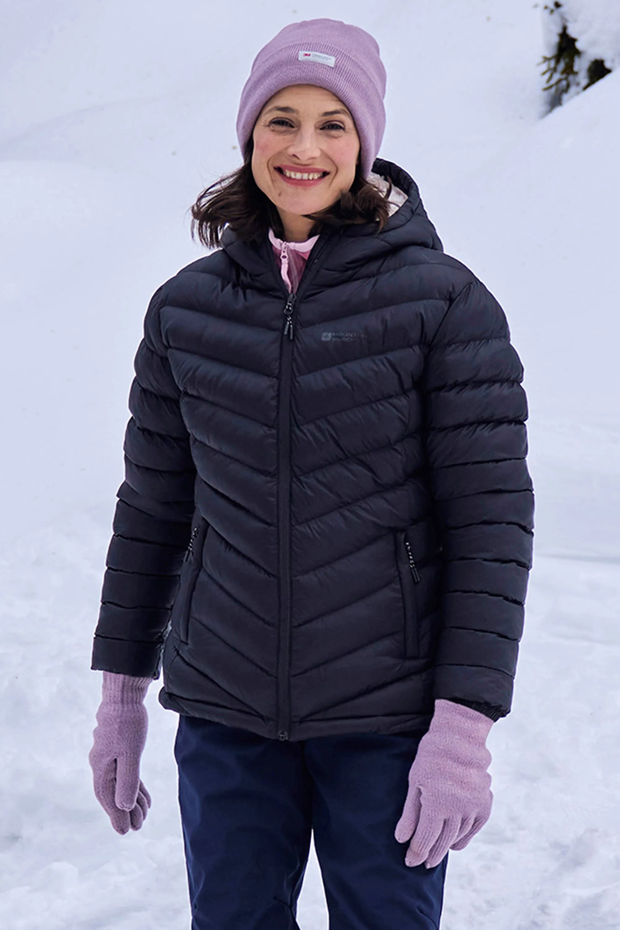 Seasons chaqueta acolchada con forro de piel para mujer