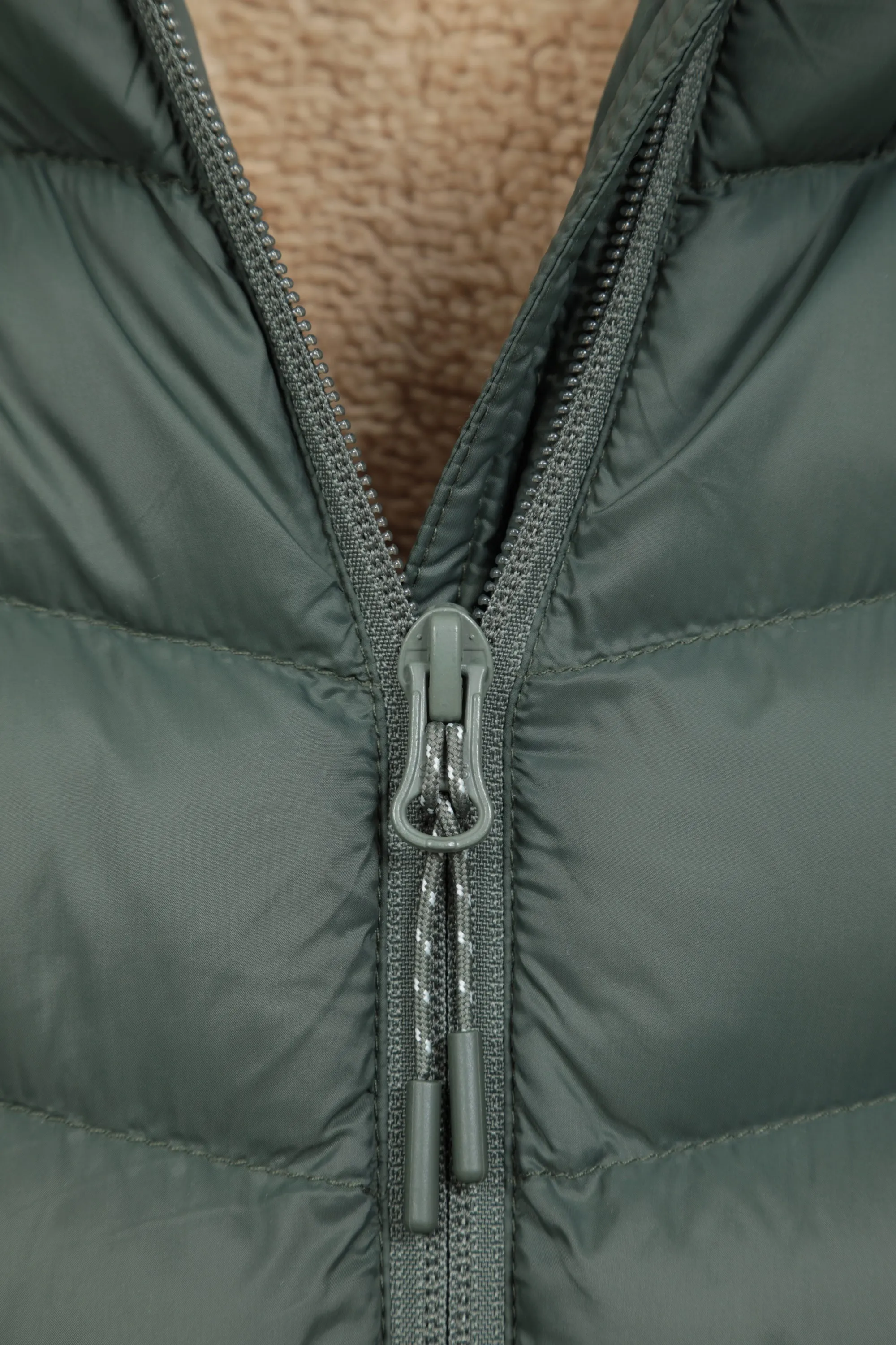 Seasons chaqueta acolchada con forro de piel para mujer
