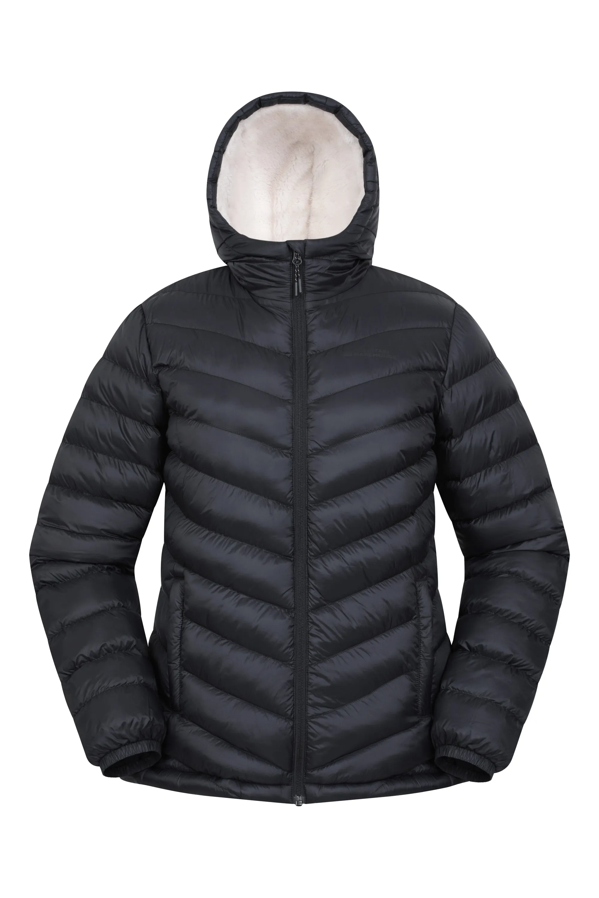 Seasons chaqueta acolchada con forro de piel para mujer