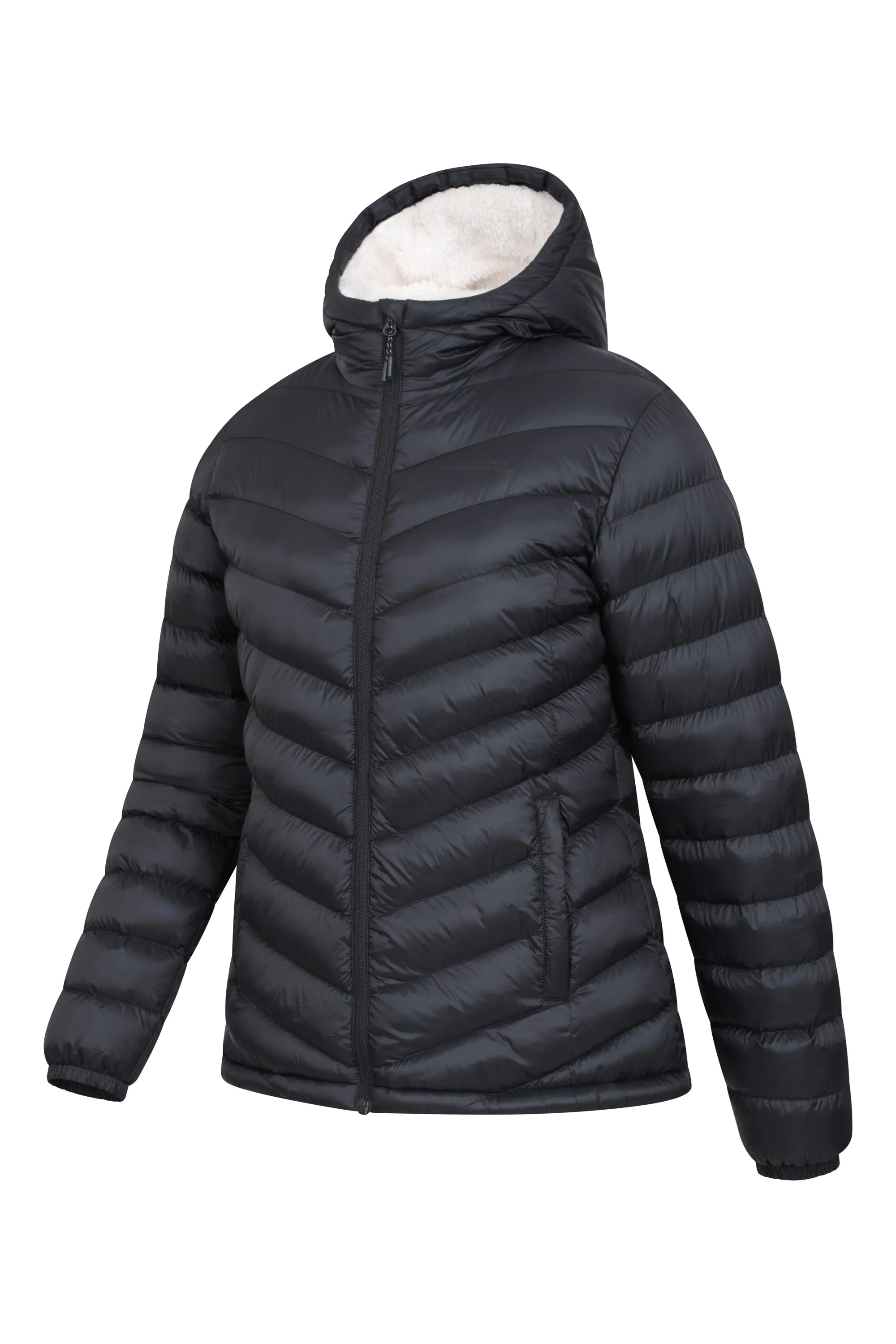 Seasons chaqueta acolchada con forro de piel para mujer