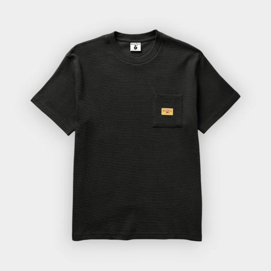 Service Works – Camiseta Waffle pocket black