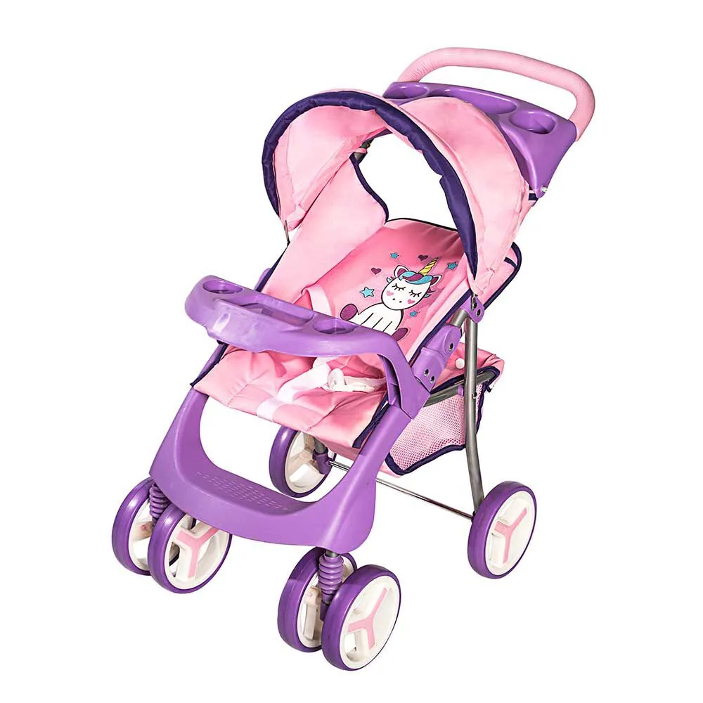 Set Coche Travel de Muñeca Unicornio Bebesit