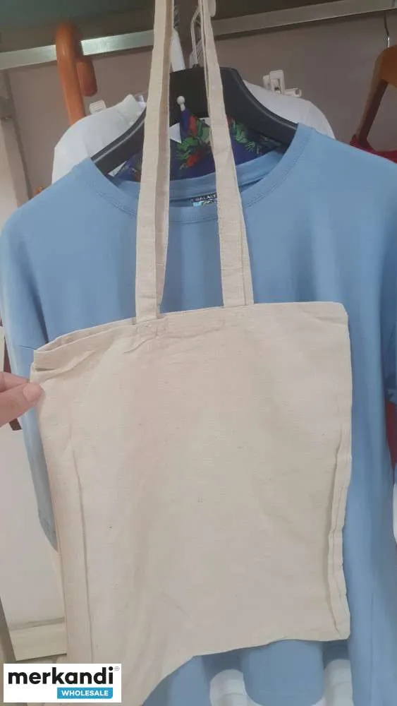 Set de bolsas de playa 100% algodón, resistentes y duraderas con acabado natural
