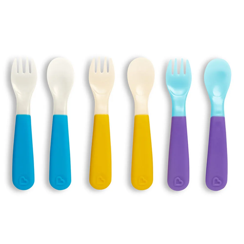 Set de Tenedores y Cucharas que Cambian de Color (6 Piezas) Munchkin