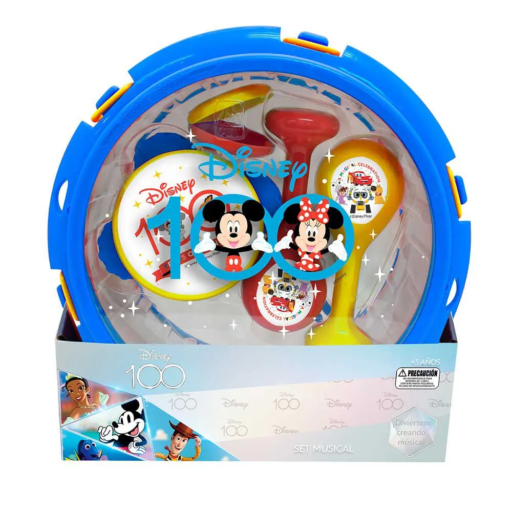Set Musical En Tambor 6 Instrumentos Disney 100 Años