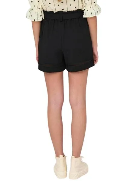 Shorts Only Franci Negro Para MUjer