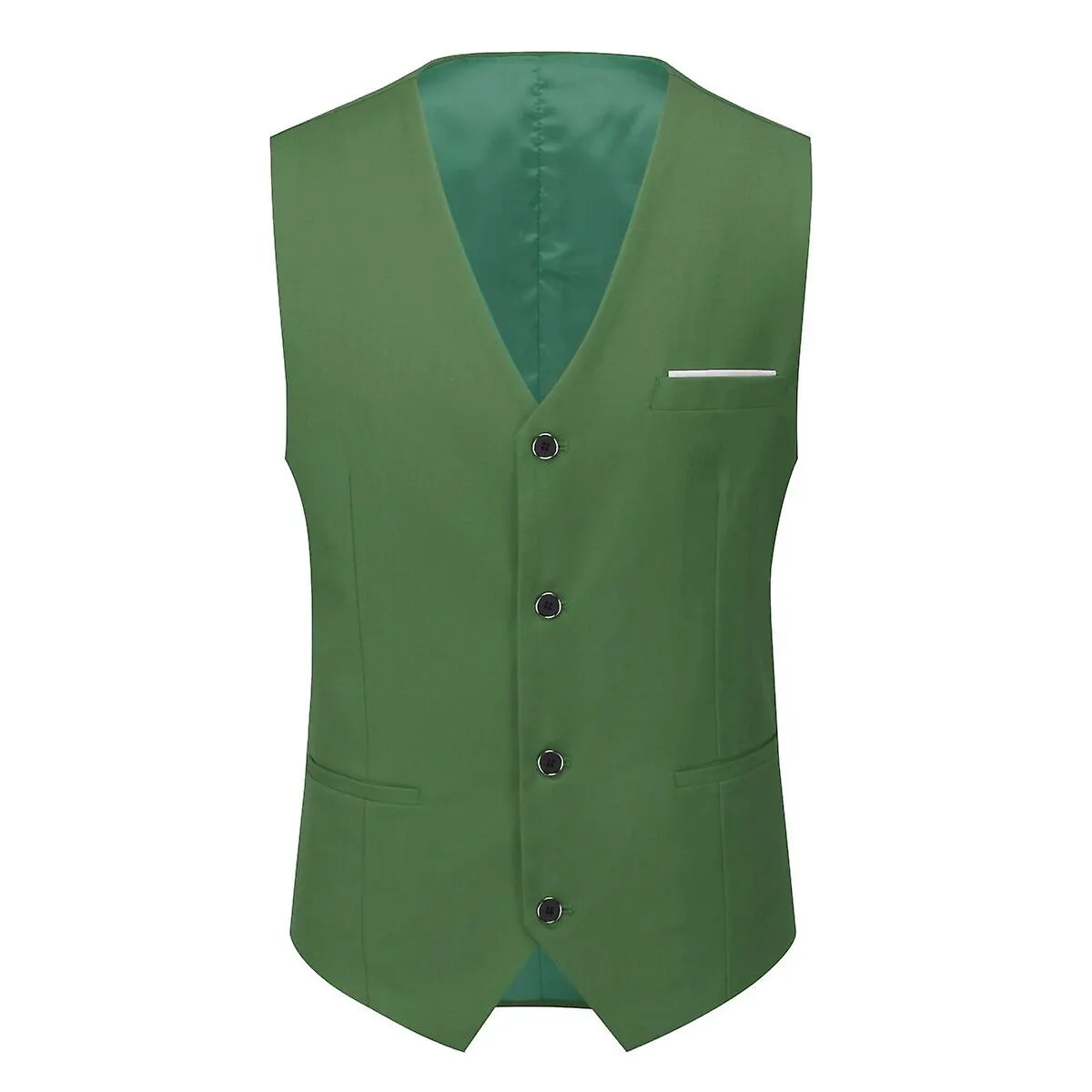Sliktaa Hombre 3Pce Negocios Slim Fit Traje Fiesta de Bodas Blazer Chaleco Pantalones