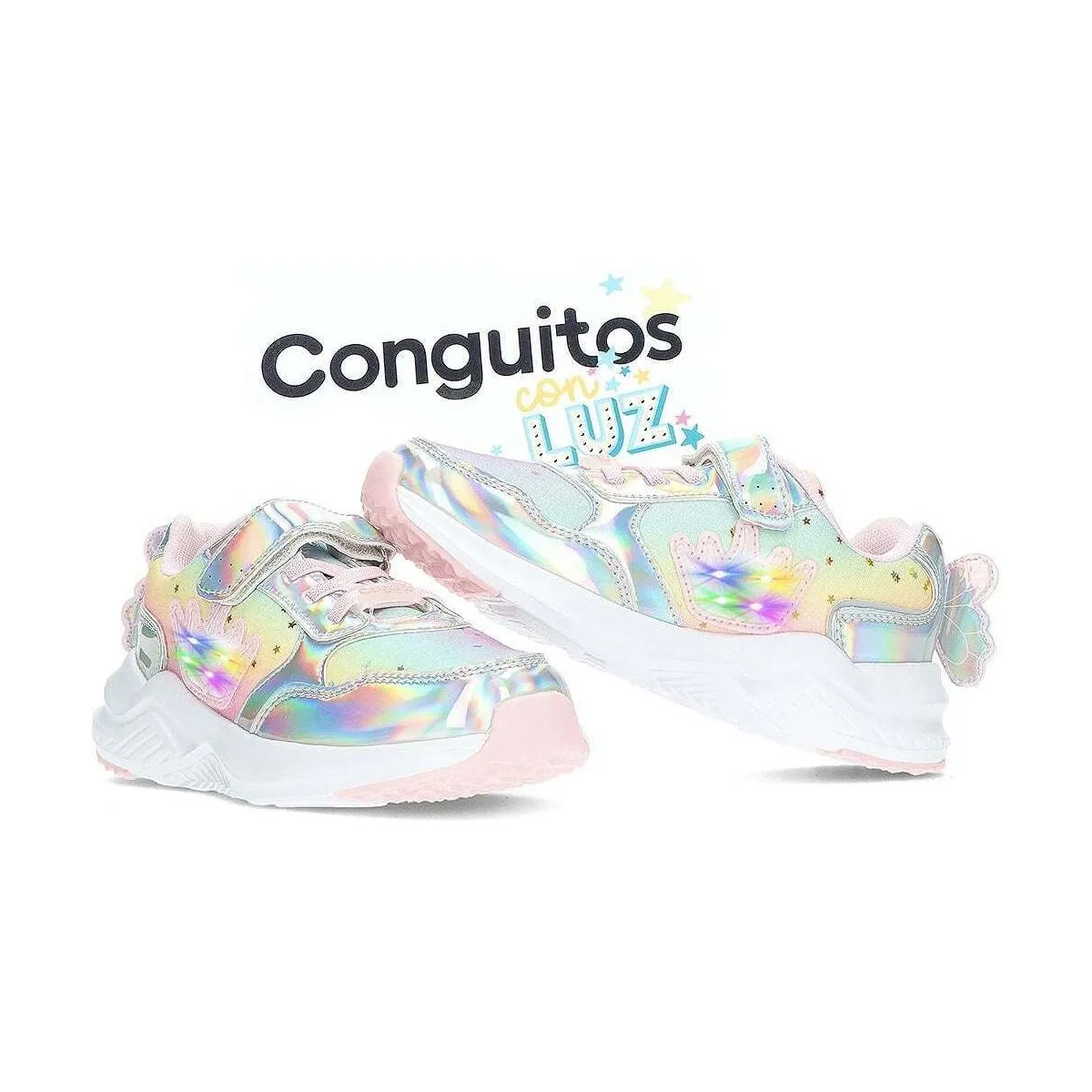 SNEAKER  CON LUZ METALIZADO HADA 261013