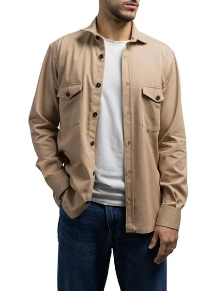 Sobrecamisa Klout Safari Beige para Hombre