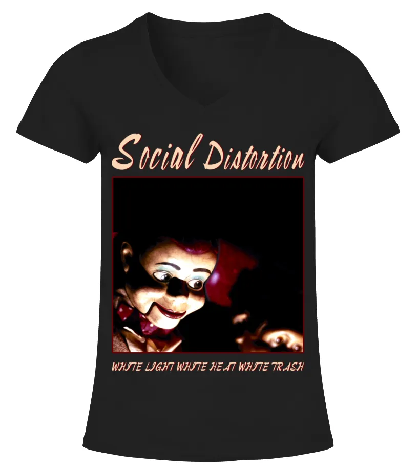Social Distortion BK (9) Camiseta cuello pico Mujer