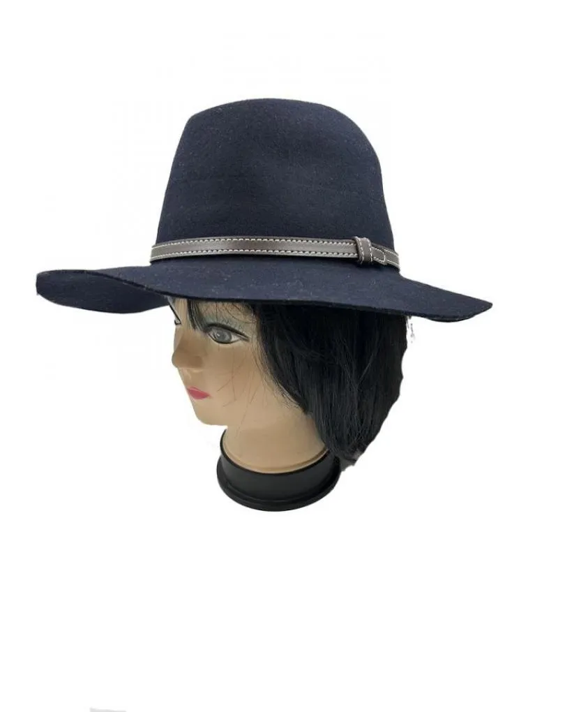 SOMBREROS MUJER AZULES MARINO ESTILO BOHEMIO DE ALA ANCHA