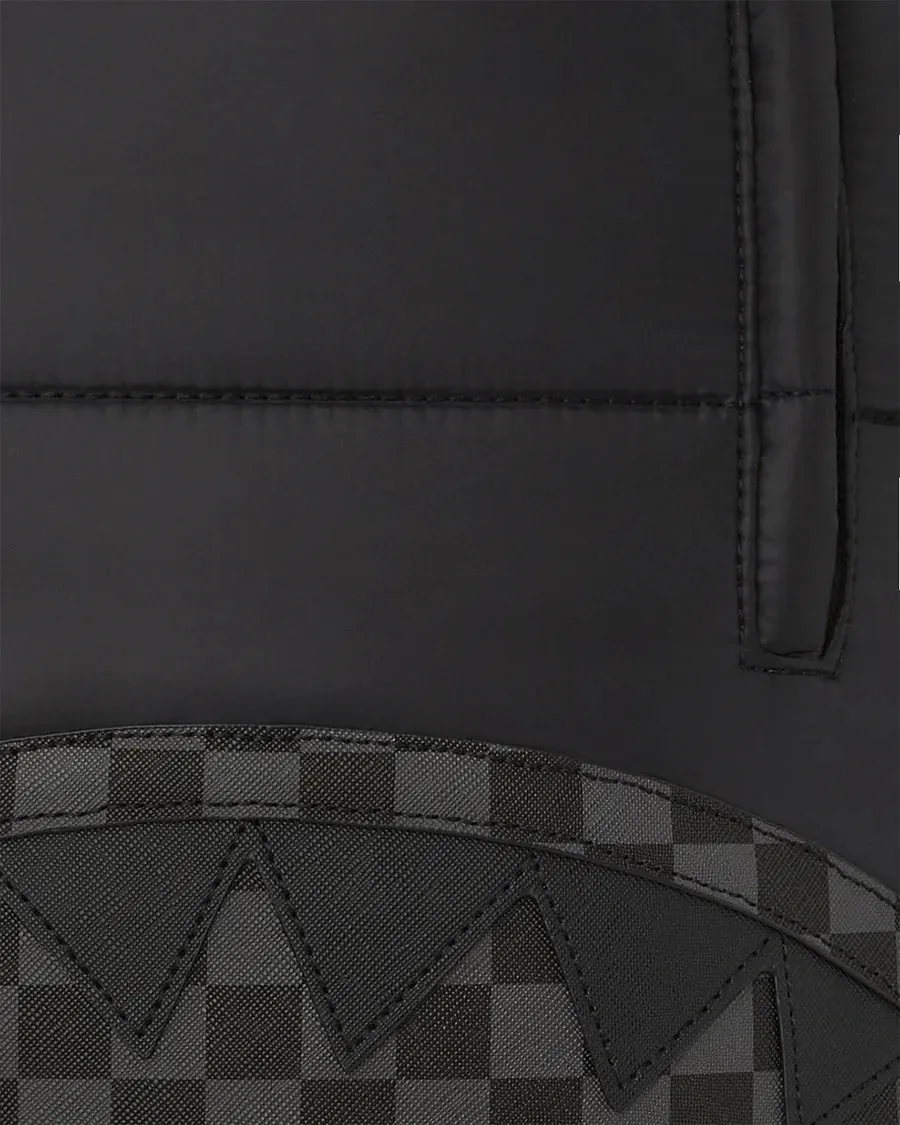 sprayground mochila black puffer grey check backpack