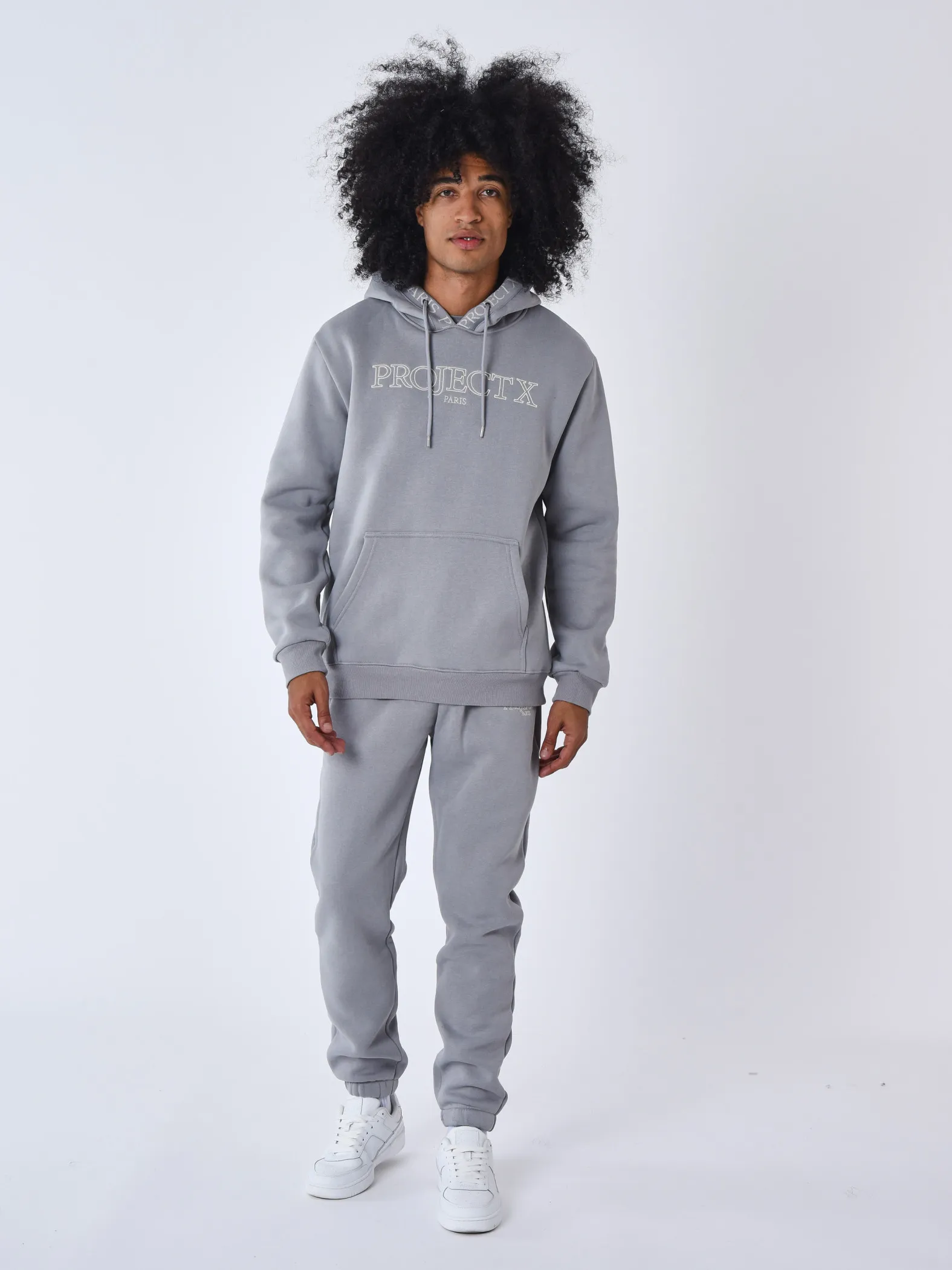Sudadera con capucha bordada Contour
