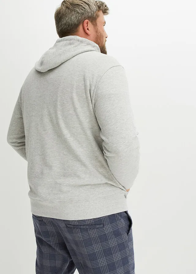 Sudadera con capucha Gris claro jaspeado