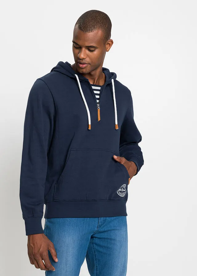 Sudadera con capucha y corte cómodo Azul marino