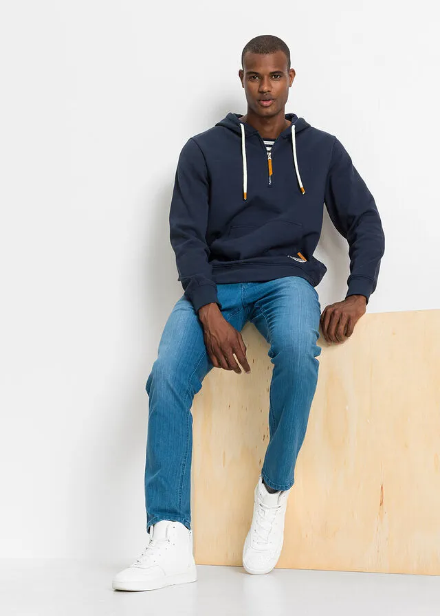 Sudadera con capucha y corte cómodo Azul marino