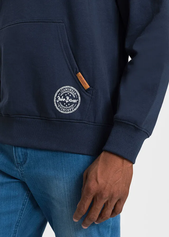 Sudadera con capucha y corte cómodo Azul marino