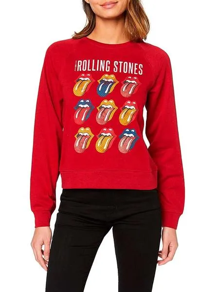 sudadera only rolling rojo para mujer
