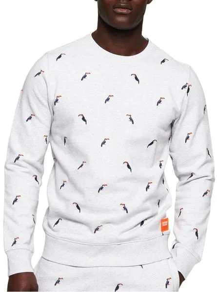 sudadera superdry aoe gris para hombre