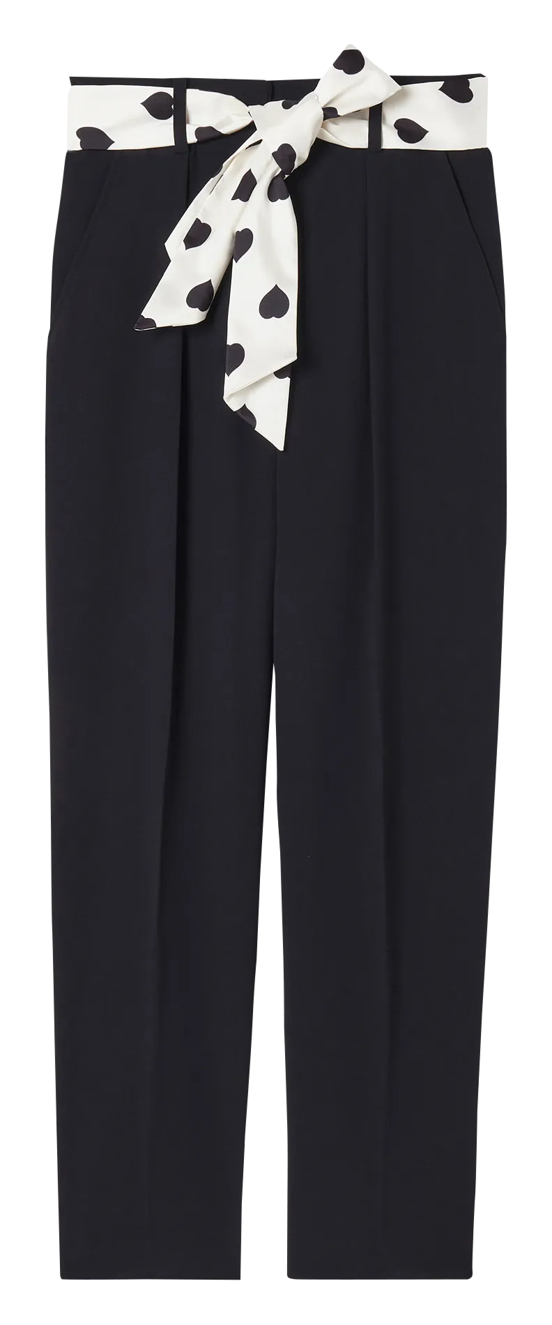 TARA JARMON PAGA  PANTALóN TAPERED DE CREPé EN NEGRO