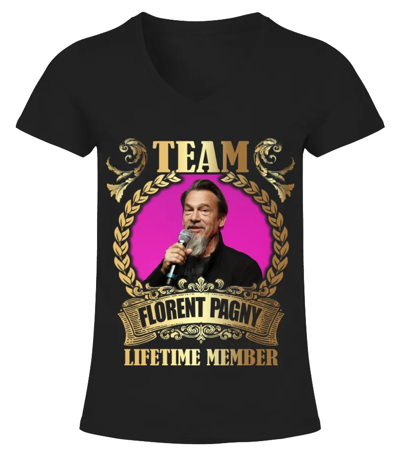 TEAM FLORENT PAGNY  LIFETIME MEMBER CAMISETA CUELLO PICO MUJER