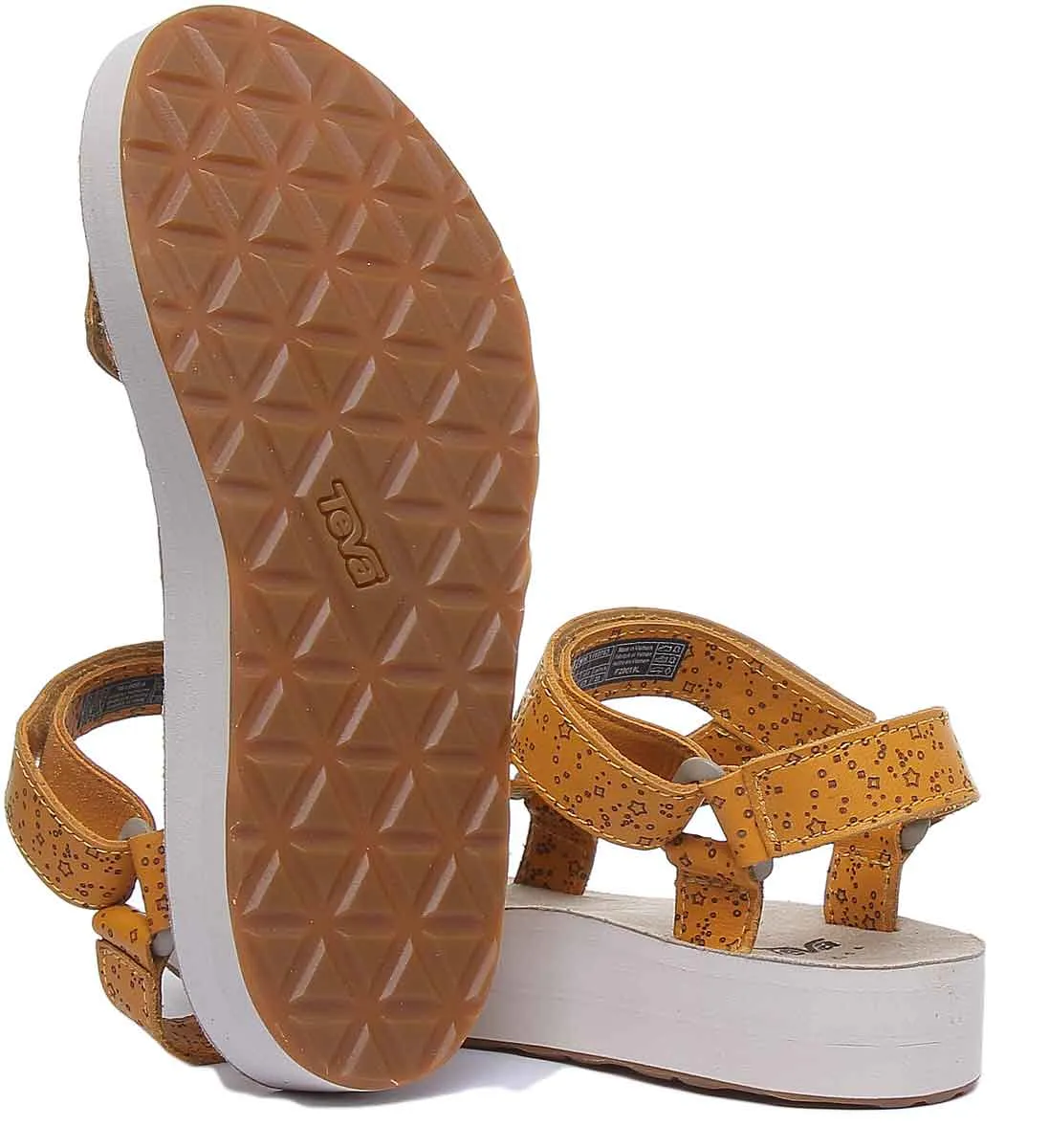 Teva Midform Universal Sandalia de plataforma vegana con tiras para mujer en multicolor