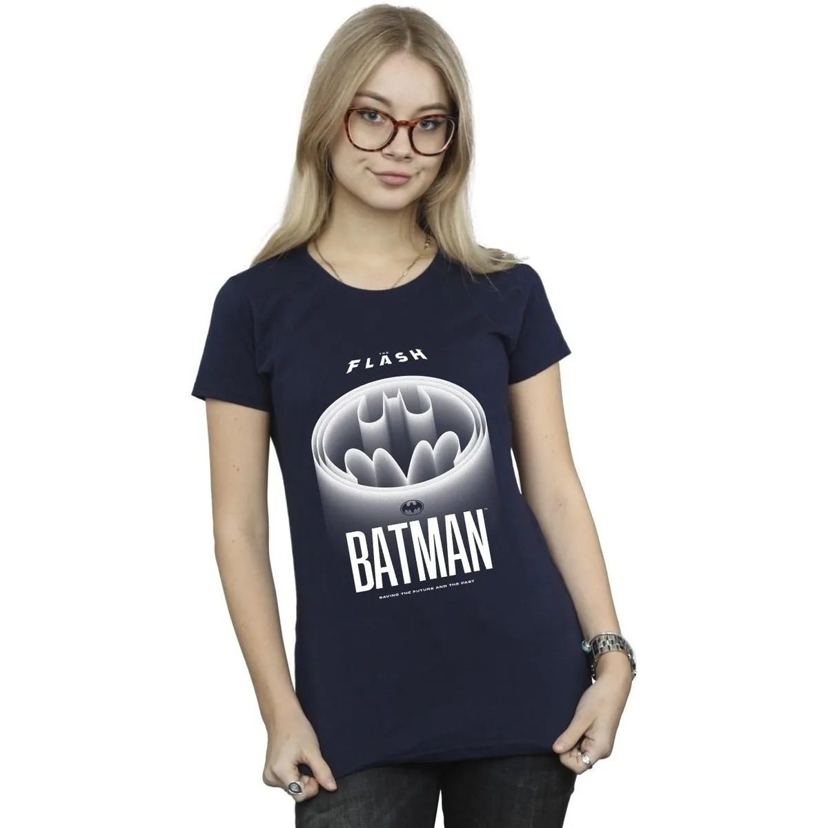 The Flash Batman White Logo