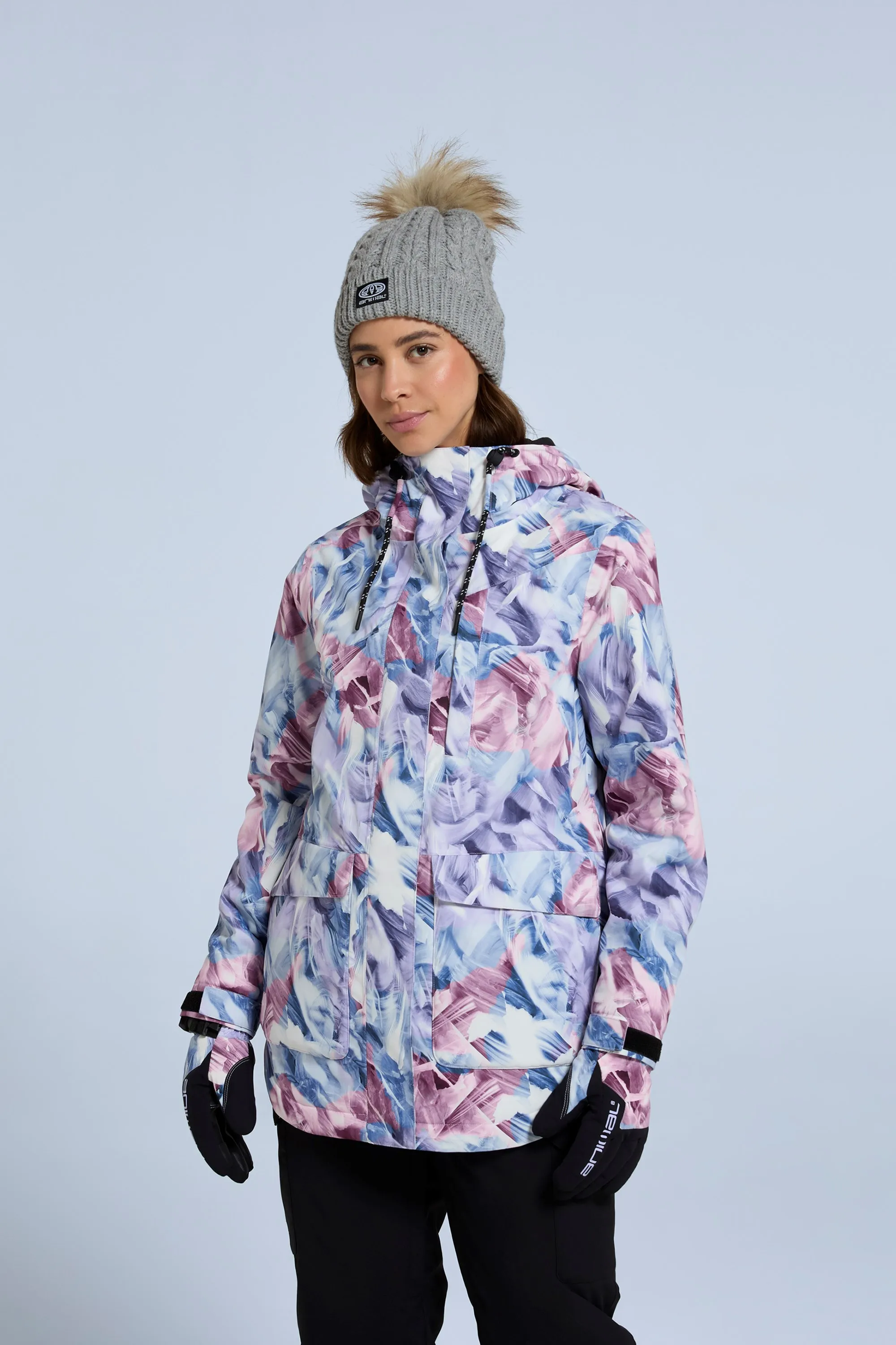 Tignes chaqueta de nieve estampada para mujer
