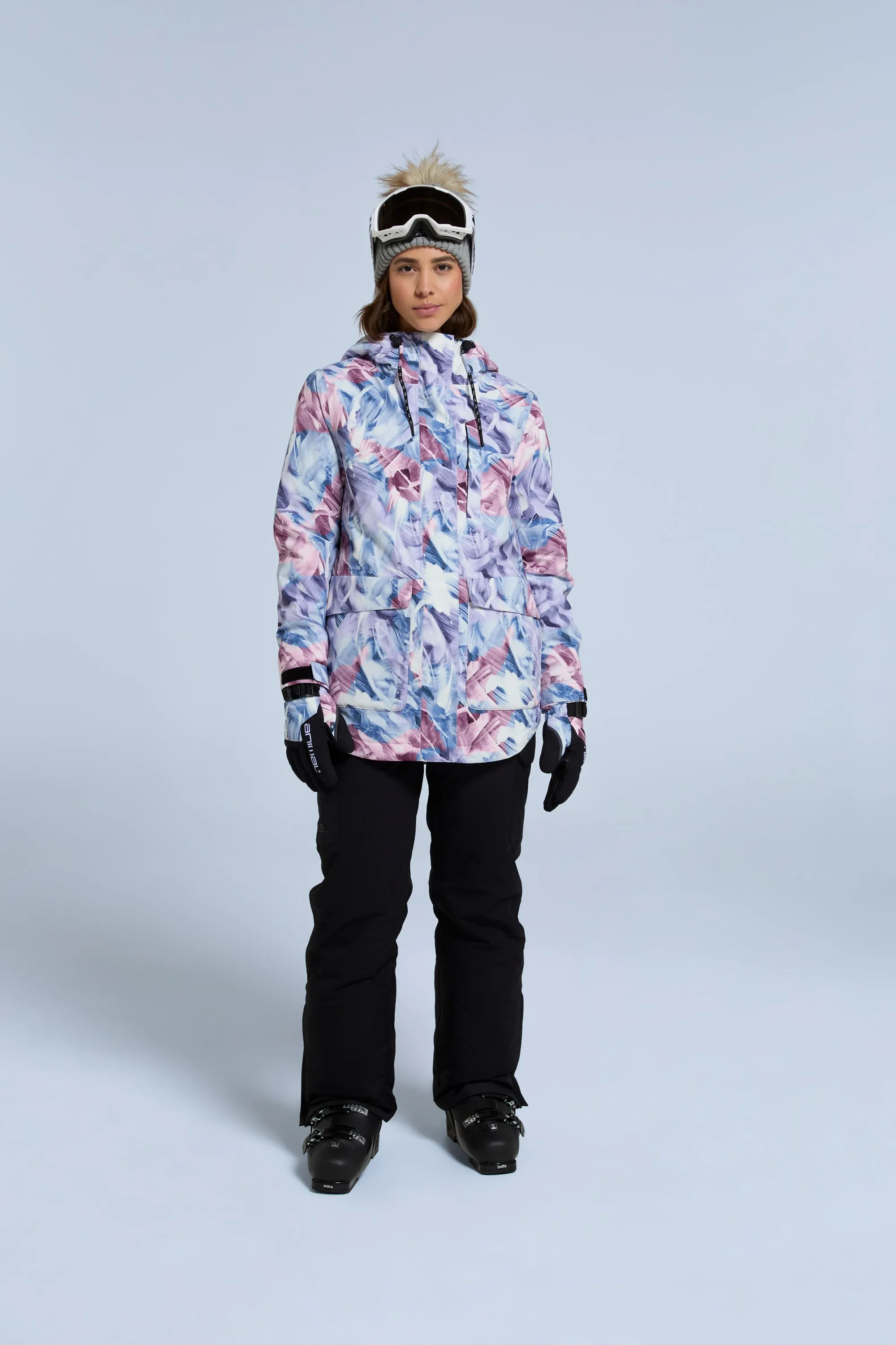 Tignes chaqueta de nieve estampada para mujer